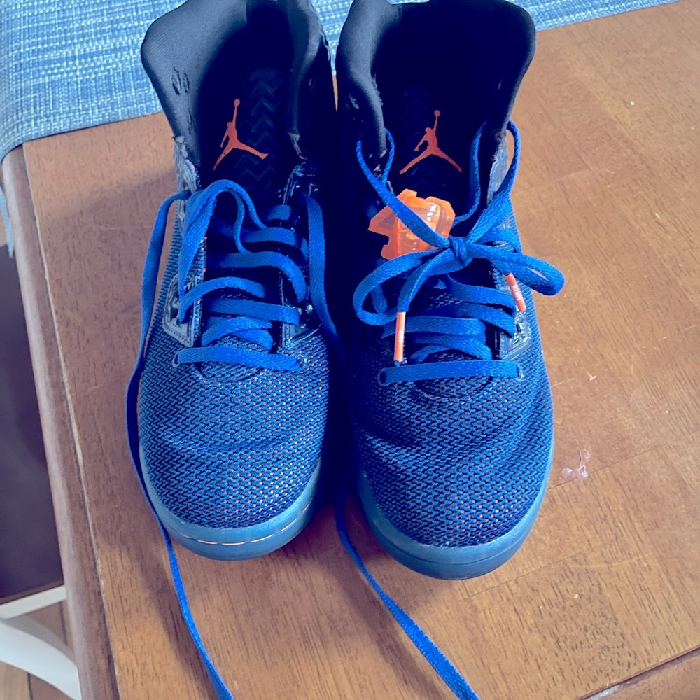 Air Jordan blue basketball sneakers